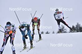 01.03.2017, Lahti, Finland (FIN): Francois Braud (FRA), Johannes Rydzek (GER), Akito Watabe (JPN) - FIS nordic world ski championships, nordic combined, individual gundersen HS130/10km, Lahti (FIN). www.nordicfocus.com. © Thibaut/NordicFocus. Every downloaded picture is fee-liable.