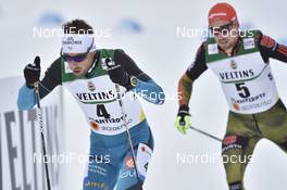 01.03.2017, Lahti, Finland (FIN): Francois Braud (FRA), Johannes Rydzek (GER) - FIS nordic world ski championships, nordic combined, individual gundersen HS130/10km, Lahti (FIN). www.nordicfocus.com. © Thibaut/NordicFocus. Every downloaded picture is fee-liable.