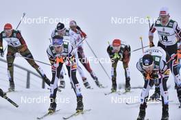 01.03.2017, Lahti, Finland (FIN): Philipp Orter (AUT), Bernhard Gruber (AUT), David Pommer (AUT) - FIS nordic world ski championships, nordic combined, individual gundersen HS130/10km, Lahti (FIN). www.nordicfocus.com. © Thibaut/NordicFocus. Every downloaded picture is fee-liable.