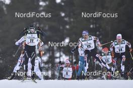 01.03.2017, Lahti, Finland (FIN): Tim Hug (SUI), Philipp Orter (AUT), David Pommer (AUT) - FIS nordic world ski championships, nordic combined, individual gundersen HS130/10km, Lahti (FIN). www.nordicfocus.com. © Thibaut/NordicFocus. Every downloaded picture is fee-liable.
