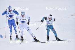 26.02.2017, Lahti, Finland (FIN): Samuel Costa (ITA), Hannu Manninen (FIN), Antoine Gerard (FRA) - FIS nordic world ski championships, nordic combined, team HS100/4x5km, Lahti (FIN). www.nordicfocus.com. © Thibaut/NordicFocus. Every downloaded picture is fee-liable.