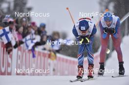 26.02.2017, Lahti, Finland (FIN): Miroslav Dvorak (CZE), Samir Mastiev (RUS) - FIS nordic world ski championships, nordic combined, team HS100/4x5km, Lahti (FIN). www.nordicfocus.com. © Thibaut/NordicFocus. Every downloaded picture is fee-liable.