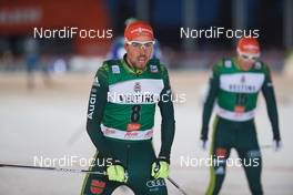26.11.2017, Ruka, Finland (FIN): Johannes Rydzek (GER), Eric Frenzel (GER), (l-r)  - FIS world cup nordic combined, individual gundersen HS142/10km Ruka (FIN). www.nordicfocus.com. © Rauschendorfer/NordicFocus. Every downloaded picture is fee-liable.