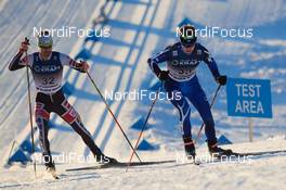 03.12.2017, Lillehammer, Norway (NOR): Lukas Klapfer (AUT), Arttu Maekiaho (FIN), (l-r)  - FIS world cup nordic combined, individual gundersen HS138/10km, Lillehammer (NOR). www.nordicfocus.com. © Rauschendorfer/NordicFocus. Every downloaded picture is fee-liable.