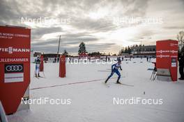 02.12.2017, Lillehammer, Norway (NOR): Lillehammer Starting lane   - FIS world cup nordic combined, team HS100/4x5km, Lillehammer (NOR). www.nordicfocus.com. © Modica/NordicFocus. Every downloaded picture is fee-liable.