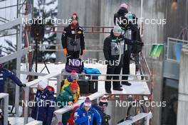 02.12.2017, Lillehammer, Norway (NOR): Tower of the coaches, signal for the finnish team  - FIS world cup nordic combined, team HS100/4x5km, Lillehammer (NOR). www.nordicfocus.com. © Rauschendorfer/NordicFocus. Every downloaded picture is fee-liable.