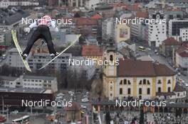 04.01.2017, Innsbruck, Austria (AUT): Markus Eisenbichler (GER) - FIS world cup ski jumping, four hills tournament, individual HS130, Innsbruck (AUT). www.nordicfocus.com. © Rauschendorfer/NordicFocus. Every downloaded picture is fee-liable.