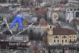 04.01.2017, Innsbruck, Austria (AUT): Denis Kornilov (RUS) - FIS world cup ski jumping, four hills tournament, individual HS130, Innsbruck (AUT). www.nordicfocus.com. © Rauschendorfer/NordicFocus. Every downloaded picture is fee-liable.