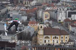 04.01.2017, Innsbruck, Austria (AUT): Cene Prevc (SLO) - FIS world cup ski jumping, four hills tournament, individual HS130, Innsbruck (AUT). www.nordicfocus.com. © Rauschendorfer/NordicFocus. Every downloaded picture is fee-liable.