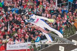22.01.2017, Zakopane, Poland (POL): Kevin Bickner (USA) - FIS world cup ski jumping, individual HS140, Zakopane (POL). www.nordicfocus.com. © Rauschendorfer/NordicFocus. Every downloaded picture is fee-liable.