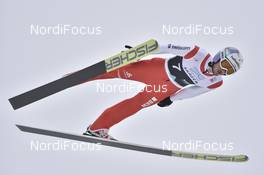 12.03.2017, Oslo, Norway (NOR): Killian Peier (SUI) - FIS world cup ski jumping, individual HS134, Oslo (NOR). www.nordicfocus.com. © Thibaut/NordicFocus. Every downloaded picture is fee-liable.
