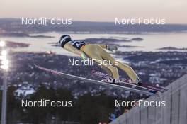 10.03.2017, Oslo, Norway (NOR): Kevin Bickner (USA) - FIS world cup ski jumping, qualification, Oslo (NOR). www.nordicfocus.com. © Manzoni/NordicFocus. Every downloaded picture is fee-liable.