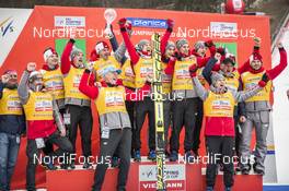 24.03.2017, Planica, Slovenia (SLO): Team Poland (l-r) - FIS world cup ski flying, cups, Planica (SLO). www.nordicfocus.com. © Modica/NordicFocus. Every downloaded picture is fee-liable.