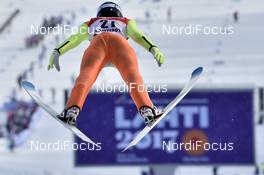 24.02.2017, Lahti, Finland (FIN): Ilya Kratov (KAZ) - FIS nordic world ski championships, ski jumping, individual HS100, Lahti (FIN). www.nordicfocus.com. © Thibaut/NordicFocus. Every downloaded picture is fee-liable.