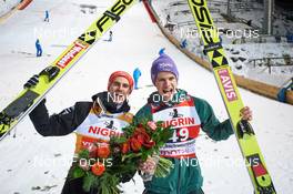 10.12.2017, Titisee-Neustadt, Germany (GER): Richard Freitag (GER), Andreas Wellinger (GER), (l-r) - FIS world cup ski jumping, individual HS142, Titisee-Neustadt (GER). www.nordicfocus.com. © Rauschendorfer/NordicFocus. Every downloaded picture is fee-liable.