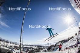 05.02.2017, Hinzenbach, Austria (AUT): Lucile Morat (FRA) - FIS world cup ski jumping ladies, individual HS94, Hinzenbach (AUT). www.nordicfocus.com. © Modica/NordicFocus. Every downloaded picture is fee-liable.