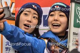 12.03.2017, Oslo, Norway (NOR): Sara Takanashi (JPN), Kaori Iwabuchi (JPN) - FIS world cup ski jumping ladies, individual HS134, Oslo (NOR). www.nordicfocus.com. © Thibaut/NordicFocus. Every downloaded picture is fee-liable.