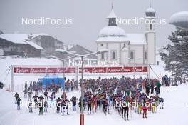 14.01.2017, Seefeld, Austria (AUT): Start of the race - Visma Ski Classics Kaiser Maximilian Lauf, Seefeld (AUT). www.nordicfocus.com. © Rauschendorfer/NordicFocus. Every downloaded picture is fee-liable.