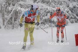 14.01.2017, Seefeld, Austria (AUT): Johan Kjoelstad (NOR), Anders Hoest (NOR), (l-r)  - Visma Ski Classics Kaiser Maximilian Lauf, Seefeld (AUT). www.nordicfocus.com. © Rauschendorfer/NordicFocus. Every downloaded picture is fee-liable.
