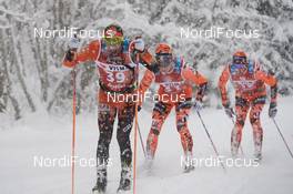 14.01.2017, Seefeld, Austria (AUT): Pavel Ondrasek (CZE), Torgeir Skare Thygesen (NOR), Kjetil Dammen (NOR), (l-r)  - Visma Ski Classics Kaiser Maximilian Lauf, Seefeld (AUT). www.nordicfocus.com. © Rauschendorfer/NordicFocus. Every downloaded picture is fee-liable.