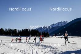 22.01.2017, Lienz, Austria (AUT): Loic Guigonnet (FRA), Candide Pralong (FRA), Gerard Agnellet (FRA), (l-r)  - FIS Marathon Cup Dolomitenlauf, Lienz (AUT). www.nordicfocus.com. © Bragotto/NordicFocus. Every downloaded picture is fee-liable.