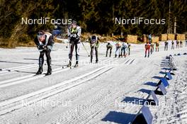 21.01.2017, Lienz, Austria (AUT): Damien Tarantola (FRA), Thomas Freimuth (GER), (l-r)  - FIS Marathon Cup Dolomitenlauf, Lienz (AUT). www.nordicfocus.com. © Bragotto/NordicFocus. Every downloaded picture is fee-liable.