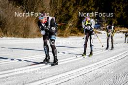 21.01.2017, Lienz, Austria (AUT): Damien Tarantola (FRA), Thomas Freimuth (GER), (l-r)  - FIS Marathon Cup Dolomitenlauf, Lienz (AUT). www.nordicfocus.com. © Bragotto/NordicFocus. Every downloaded picture is fee-liable.