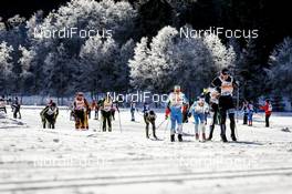 21.01.2017, Lienz, Austria (AUT): Martin Doppelreiter (AUT), Damien Tarantola (FRA), (l-r)  - FIS Marathon Cup Dolomitenlauf, Lienz (AUT). www.nordicfocus.com. © Bragotto/NordicFocus. Every downloaded picture is fee-liable.