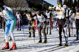 21.01.2017, Lienz, Austria (AUT): Group of athletes - FIS Marathon Cup Dolomitenlauf, Lienz (AUT). www.nordicfocus.com. © Bragotto/NordicFocus. Every downloaded picture is fee-liable.