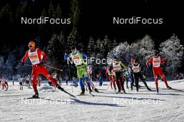 22.01.2017, Lienz, Austria (AUT): Benoit Chauvet (FRA), Kari Varis (FIN), ClŽment Mailler (FRA), (l-r)  - FIS Marathon Cup Dolomitenlauf, Lienz (AUT). www.nordicfocus.com. © Bragotto/NordicFocus. Every downloaded picture is fee-liable.