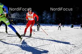 22.01.2017, Lienz, Austria (AUT): Clement Mailler (FRA), (l-r)  - FIS Marathon Cup Dolomitenlauf, Lienz (AUT). www.nordicfocus.com. © Bragotto/NordicFocus. Every downloaded picture is fee-liable.