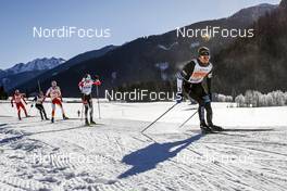 22.01.2017, Lienz, Austria (AUT): Imanol Rojo (ESP), Loic Guigonnet (FRA), (l-r)  - FIS Marathon Cup Dolomitenlauf, Lienz (AUT). www.nordicfocus.com. © Bragotto/NordicFocus. Every downloaded picture is fee-liable.