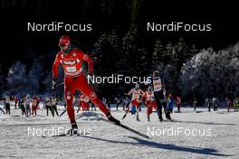 22.01.2017, Lienz, Austria (AUT): Bastien Poirrier (FRA), Loic Guigonnet (FRA), (l-r)  - FIS Marathon Cup Dolomitenlauf, Lienz (AUT). www.nordicfocus.com. © Bragotto/NordicFocus. Every downloaded picture is fee-liable.