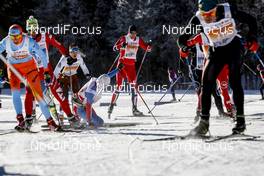 22.01.2017, Lienz, Austria (AUT): Group of athletes - FIS Marathon Cup Dolomitenlauf, Lienz (AUT). www.nordicfocus.com. © Bragotto/NordicFocus. Every downloaded picture is fee-liable.
