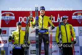 21.01.2017, Lienz, Austria (AUT): Toni Escher (GER), Max Olex (GER), Manuel Sieber (GER) (l-r) - FIS Marathon Cup Dolomitenlauf, Lienz (AUT). www.nordicfocus.com. © Bragotto/NordicFocus. Every downloaded picture is fee-liable.