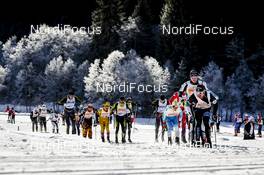 21.01.2017, Lienz, Austria (AUT): Martin Sutter (AUT), Martin Doppelreiter (AUT), Thomas Freimuth (GER), Damien Tarantola (FRA), (l-r)  - FIS Marathon Cup Dolomitenlauf, Lienz (AUT). www.nordicfocus.com. © Bragotto/NordicFocus. Every downloaded picture is fee-liable.