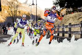 29.01.2017, Molina di Fiemme, Italy (ITA): Jerry Ahrlin (SWE), John Kristian Dahl (NOR), Torgeir Skare Thygesen (NOR), (l-r)  - Ski Classics and FIS Marathon Cup Marcialonga, Molina di Fiemme (ITA). www.nordicfocus.com. © Bragotto/NordicFocus. Every downloaded picture is fee-liable.