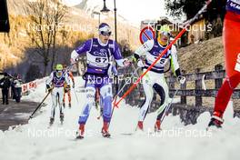 29.01.2017, Molina di Fiemme, Italy (ITA): Klas Nilsson (SWE), Thomas Bormolini (ITA), (l-r)  - Ski Classics and FIS Marathon Cup Marcialonga, Molina di Fiemme (ITA). www.nordicfocus.com. © Bragotto/NordicFocus. Every downloaded picture is fee-liable.