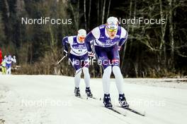 29.01.2017, Molina di Fiemme, Italy (ITA): Jerry Ahrlin (SWE), Rikard Tynell (SWE), (l-r)  - Ski Classics and FIS Marathon Cup Marcialonga, Molina di Fiemme (ITA). www.nordicfocus.com. © Bragotto/NordicFocus. Every downloaded picture is fee-liable.