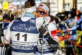 29.01.2017, Molina di Fiemme, Italy (ITA): Oeystein Pettersen (NOR), Morten Eide Pedersen (NOR), (l-r)  - Ski Classics and FIS Marathon Cup Marcialonga, Molina di Fiemme (ITA). www.nordicfocus.com. © Bragotto/NordicFocus. Every downloaded picture is fee-liable.