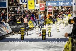 29.01.2017, Molina di Fiemme, Italy (ITA): Aurelie Dabudyk (FRA), Stein Joks, (l-r)  - Ski Classics and FIS Marathon Cup Marcialonga, Molina di Fiemme (ITA). www.nordicfocus.com. © Bragotto/NordicFocus. Every downloaded picture is fee-liable.