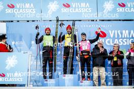 11.02.2017, Cortina-Toblach, Italy (ITA): Andreas Nygaard (NOR), Tord Asle Gjerdalen (NOR), Stian Hoelgaard (NOR), (l-r) - Ski Classics, Cortina-Toblach (ITA). www.nordicfocus.com. © Bragotto/NordicFocus. Every downloaded picture is fee-liable.