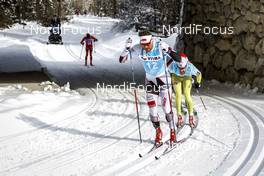 11.02.2017, Cortina-Toblach, Italy (ITA): Stian Hoelgaard (NOR), Oystein Pettersen (NOR), (l-r)  - Ski Classics, Cortina-Toblach (ITA). www.nordicfocus.com. © Bragotto/NordicFocus. Every downloaded picture is fee-liable.