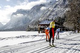 11.02.2017, Cortina-Toblach, Italy (ITA): Petter Eliassen (NOR), Tord Asle Gjerdalen (NOR), Morten Eide Pedersen (NOR), (l-r)  - Ski Classics, Cortina-Toblach (ITA). www.nordicfocus.com. © Bragotto/NordicFocus. Every downloaded picture is fee-liable.