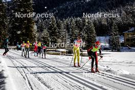 11.02.2017, Cortina-Toblach, Italy (ITA): Barbara Jezersek (AUS), Norgren Britta Johansson (SWE), Astrid Oeyre Slind (NOR), Katerina Smutna (CZE), (l-r)  - Ski Classics, Cortina-Toblach (ITA). www.nordicfocus.com. © Bragotto/NordicFocus. Every downloaded picture is fee-liable.