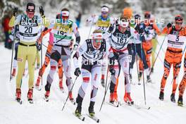 05.03.2017, Mora, Sweden (SWE): Vetle Thyli (NOR), Oeystein Pettersen (NOR), Morten Eide Pedersen (NOR), Simen Oestensen (NOR), (l-r)  - Ski Classics Vasaloppet, Mora (SWE). www.nordicfocus.com. © Rauschendorfer/NordicFocus. Every downloaded picture is fee-liable.