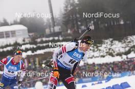 06.01.2018, Oberhof, Germany (GER): Julian Eberhard (AUT) -  IBU world cup biathlon, pursuit men, Oberhof (GER). www.nordicfocus.com. © Manzoni/NordicFocus. Every downloaded picture is fee-liable.