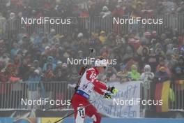 07.01.2018, Oberhof, Germany (GER): Scott Gow (CAN) -  IBU world cup biathlon, relay men, Oberhof (GER). www.nordicfocus.com. © Manzoni/NordicFocus. Every downloaded picture is fee-liable.