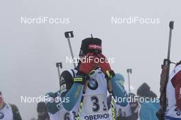 07.01.2018, Oberhof, Germany (GER): Quentin Fillon Maillet (FRA) -  IBU world cup biathlon, relay men, Oberhof (GER). www.nordicfocus.com. © Manzoni/NordicFocus. Every downloaded picture is fee-liable.