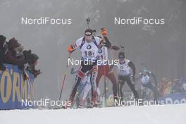 07.01.2018, Oberhof, Germany (GER): Dominik Landertinger (AUT) -  IBU world cup biathlon, relay men, Oberhof (GER). www.nordicfocus.com. © Manzoni/NordicFocus. Every downloaded picture is fee-liable.